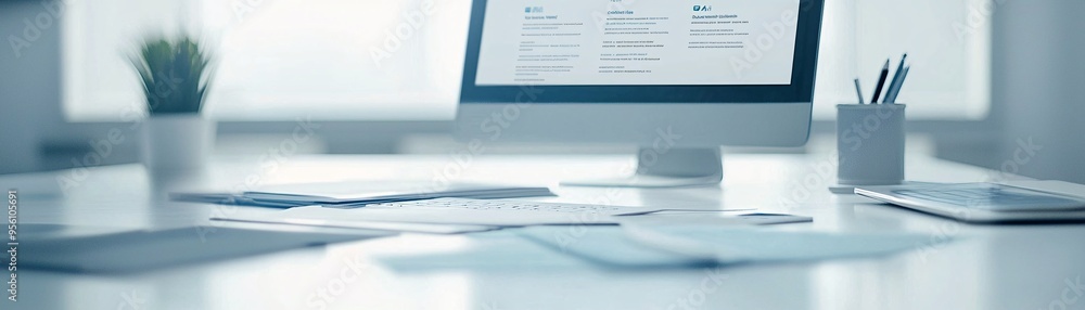 Poster wireframe of a website layout with focus on user navigation paths, intuitive design concept, seamles