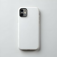 Clean and simple white smartphone case with a blank back for customization or branding.