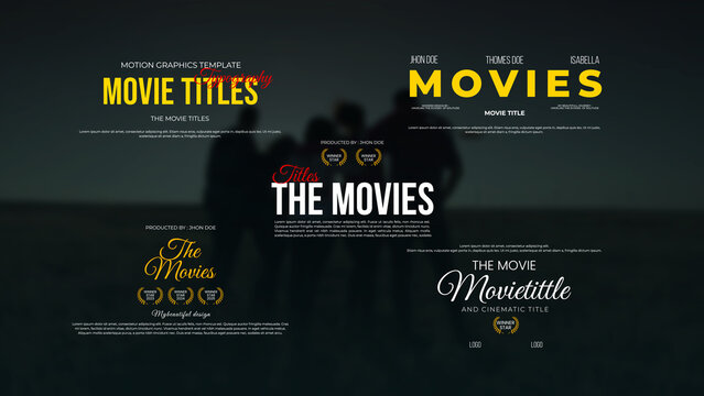 Movie Titles Animation