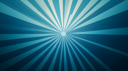 Abstract Blue Sunburst Background