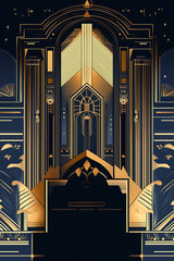 Enchanted Art Deco Elegance, Majestic Geometry and Fantasy in Art Deco Design