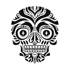 Design skulls patterns graphic print, It represents death in the next world, Design element for textile, fabric pattern design decorations templates and other designs.Used to make fabric.