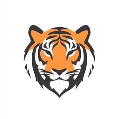 Fototapeta premium Stylized Illustration of a Tiger's Head