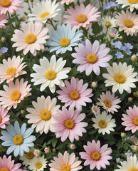 Colorful Flowers Background