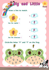 Start learning letters A-Z and simple words. Have fun learning English. Worksheet.