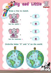 Start learning letters A-Z and simple words. Have fun learning English. Worksheet.