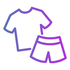 clothes Gradient icon