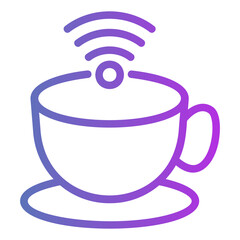 free wifi Gradient icon