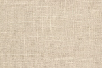 Brown linen fabric texture background, seamless pattern of natural textile.