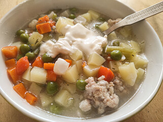 bowl of vegetable soup