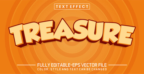 Treasure text effect editable