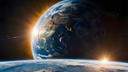 earth in space