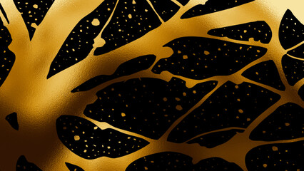 Obraz premium Golden background. Design template for invitation, web, banner, birthday, wedding, business card.