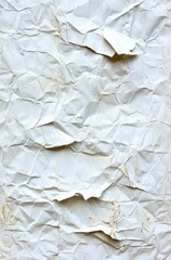 Obraz premium Crumpled White Paper with Brown Stains