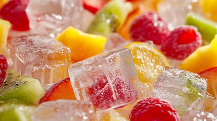  Fruit in Ice Cubes