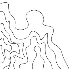 Topography Line Corner