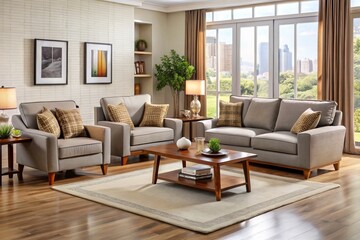 Elegant living rooms await in Nigeria, featuring modern and stylish furniture designed for coziness and conversation.