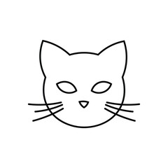 Cat Head Flat icon