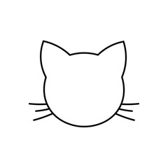 Cat Head Flat icon
