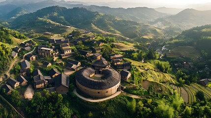 Aerial photos of Chinese scenery, natural scenery