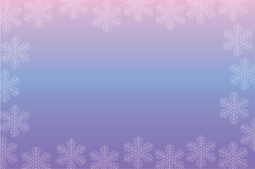 Winter abstract background with snow and snowflakes. Vector illustration