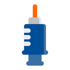 vaccine, syringe, injection, medicine, pharmacy flat icon