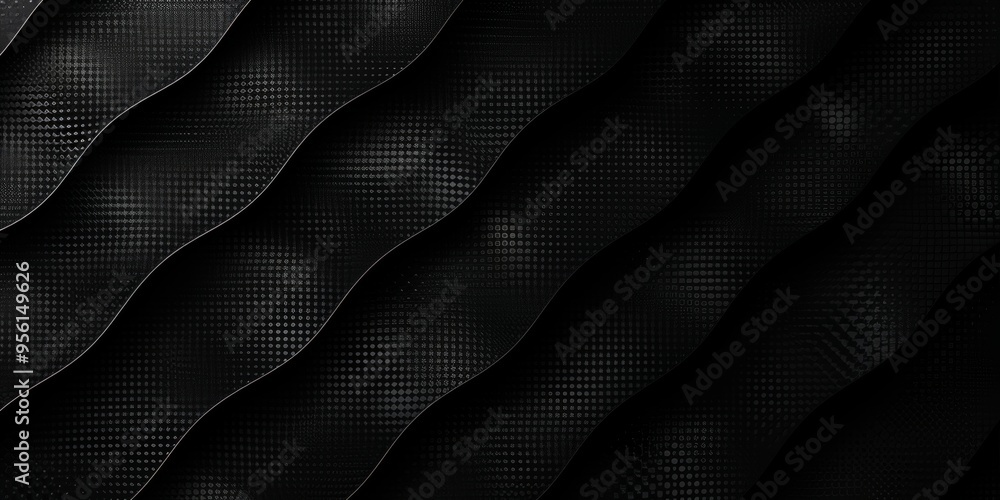 Poster a black and white image of a patterned background with black lines