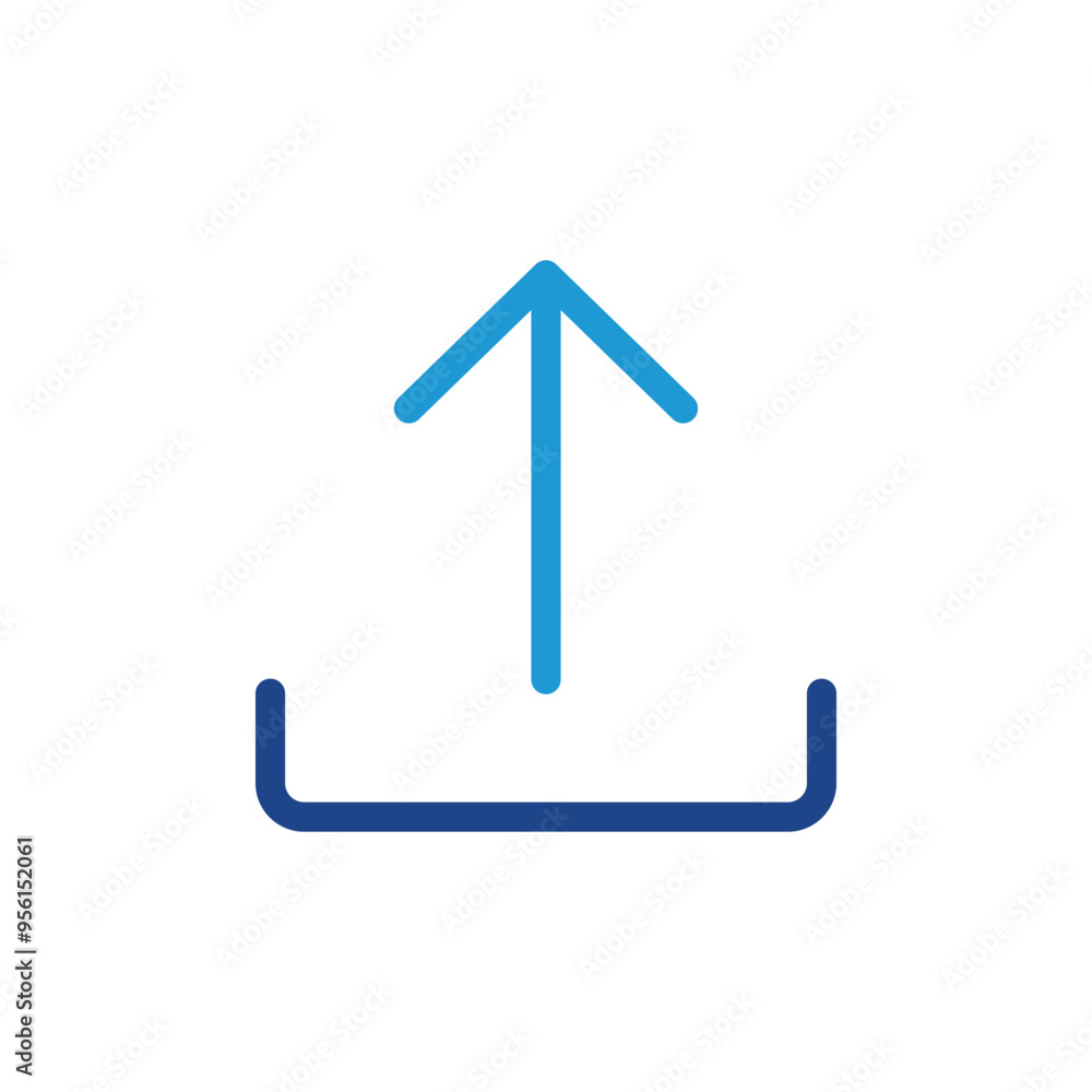 Poster upload icon vector for web site computer and mobile app