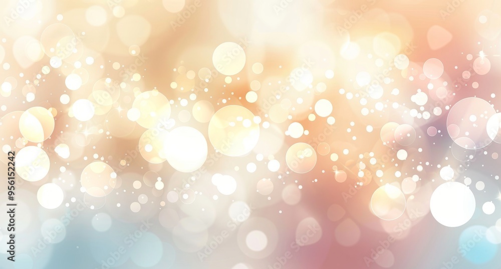 Aufkleber a blurry image of a colorful background with many small circles