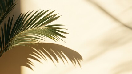 Shadow of a Plant on Sandy Surface