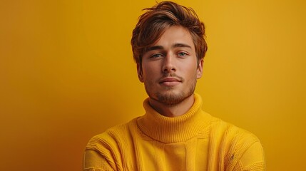 Fototapeta premium mobile app advertisement a handsome man 