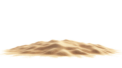 Desert sand pile, dune isolated on PNG background