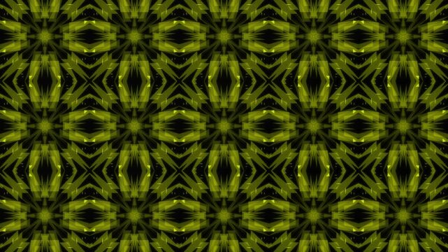 Yellow colored particles, natural bright Yellow light. abstract