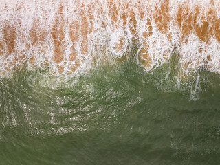 Beautiful sea beach and waves texture in sunny summer day background,Phuket Thailand