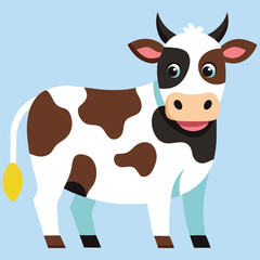 Colorful cow image abstract art colorful background nice image.