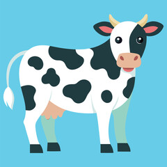 Colorful cow image abstract art colorful background nice image.