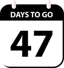 Fototapeta premium Countdown days left banner. Count time sale. Days to go. Countdown scoreboard timer. Vector illustration .