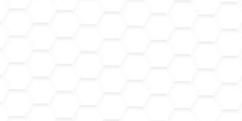 Abstract background with hexagonal white hexagon. white polygonal pattern background vector. seamless bright white abstract honeycomb background.
