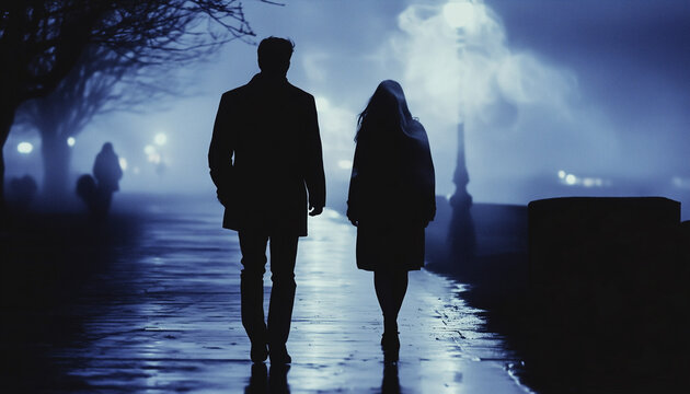 Beautifully dressed couple in love