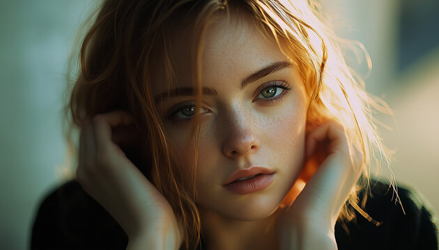Portrait of a beautiful blonde