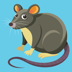 Colorful rat image abstract art colorful background nice image.