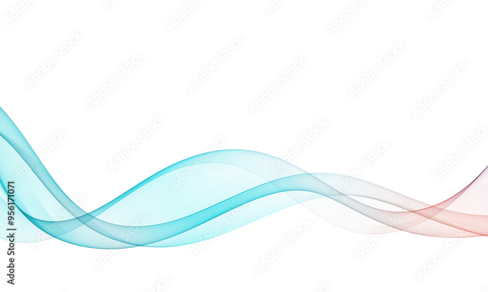 Poster abstract wavy design element, wave flow of curved lines.
