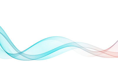 Abstract wavy design element, wave flow of curved lines.