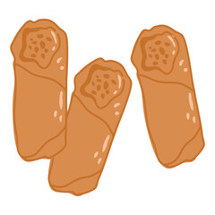 Fried Filipino spring rolls made vegan