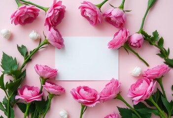 pink tulips on wooden background