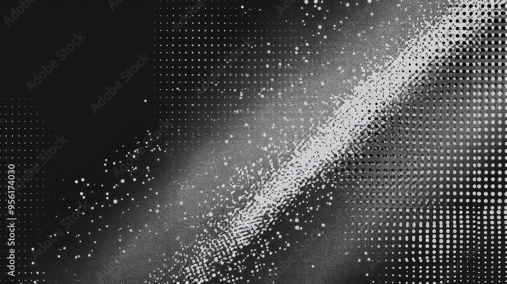 Poster this high-resolution, sharp-focus image showcases a grunge aesthetic with a unique stipple dot patte