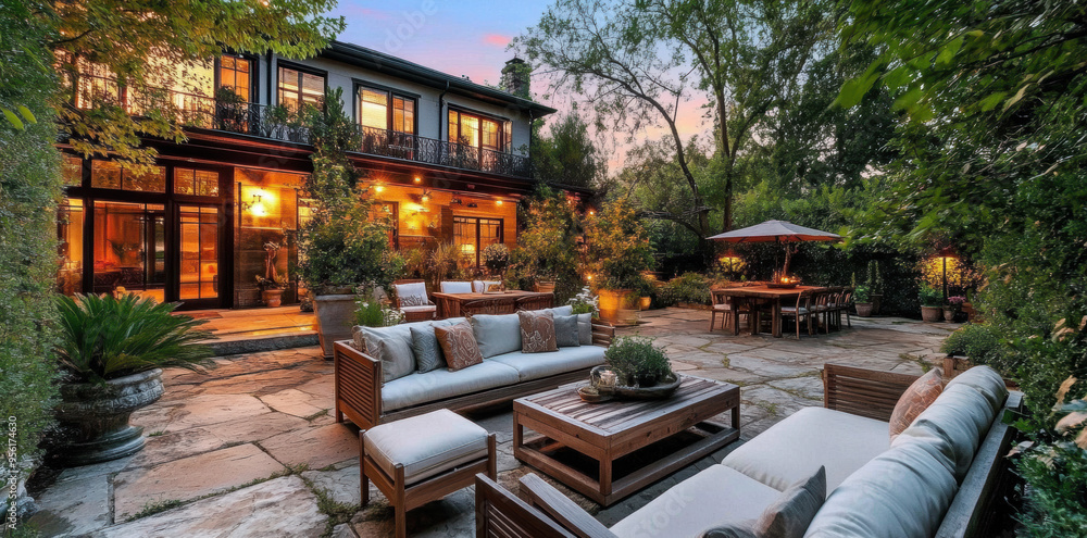 Wall mural Patio Evening.