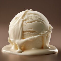 chocolate ice cream,Melting scoop of vanilla ice cream with plain background,ice, cream, cone, ice cream, dessert, food, sweet, cold, 