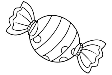 Sweet Candy Delight line art
