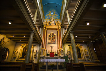 Interior of the English Reformed Church in Begijnhof - Amsterdam, Netherlands